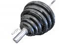 WEIGHTS SET: Olympic Bar Rubber Barbell Weights Set - Olympic Bar 275kg