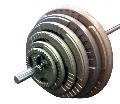 WEIGHTS SET: Standard Hammerton Barbell Weights Set 70kg