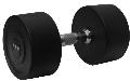 Round Rubber Dumbbell - from 17.5 to 45 kg 